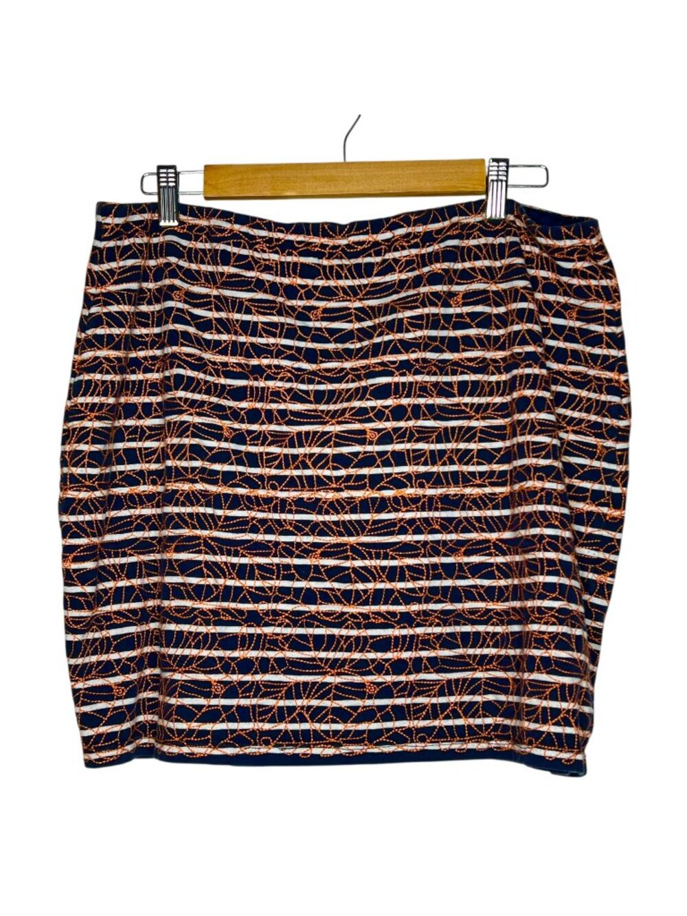 THML Navy/Embroidered Skirt